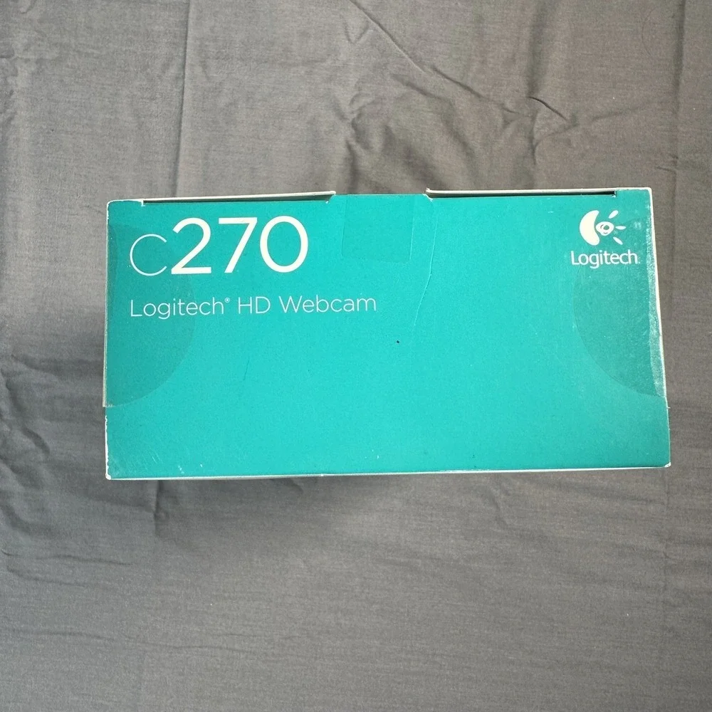 Logitech C270 HD Webcam Black 720p‎ Widescreen Video Calling Built-In Mic Sealed